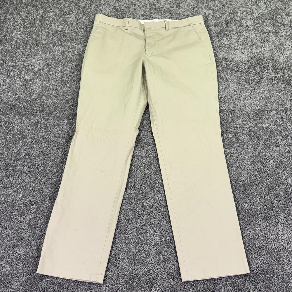 Express Pants Mens 34x30 Beige Extra Slim Chino Straight Casual Work City Casual
